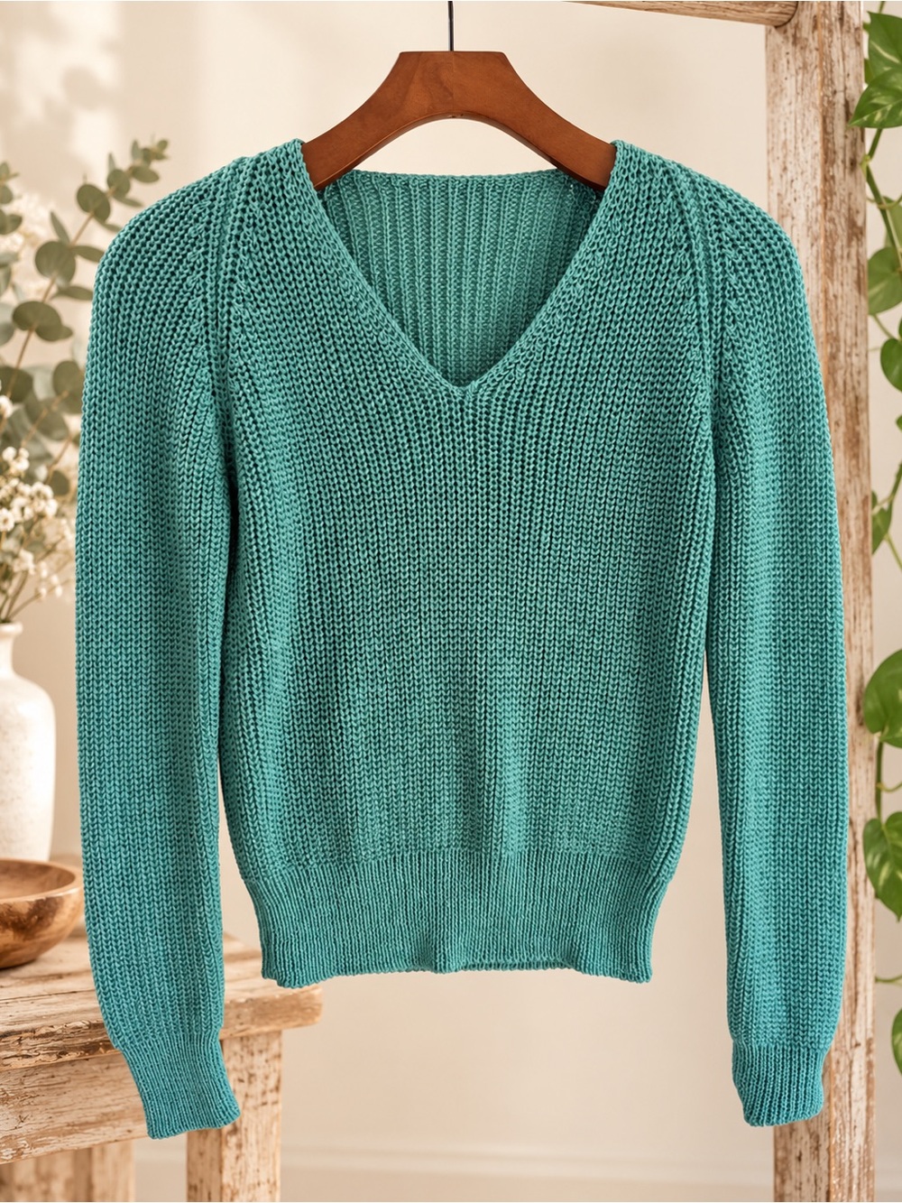 Lilly of California Teal Sweater